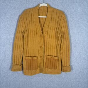 Cozy Mustard Cardigan Sweater
